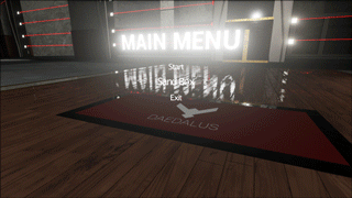 The very illuminated main menu